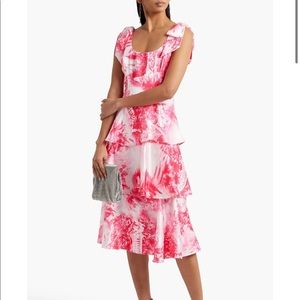 Marchesa Notte - Embellished Tiered Dress